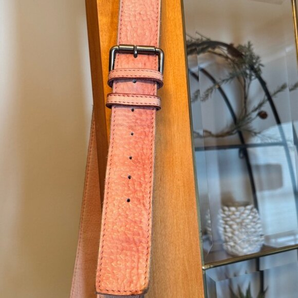 Vintage Latico NJ USA 100% Pink Leather Purse - Picture 5 of 5